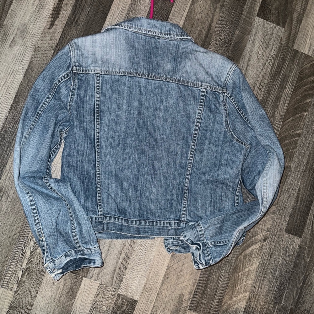 Vintage y2k distressed classic jean jacket American eagle - Picture 4 of 4